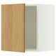 SEKTION Wall cabinet, white/Sinarp oak veneer, 18x15x20 "