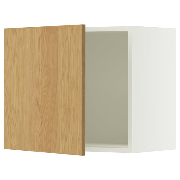 SEKTION Wall cabinet, white/Sinarp oak veneer, 24x15x20 "