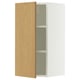 SEKTION Wall cabinet, white/Sinarp oak veneer, 15x15x30 "