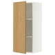 SEKTION Wall cabinet, white/Sinarp oak veneer, 18x15x40 "