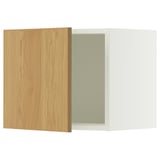 SEKTION Wall cabinet, white/Sinarp oak veneer, 18x15x15 "