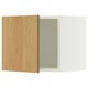 SEKTION Wall cabinet, white/Sinarp oak veneer, 18x15x15 "