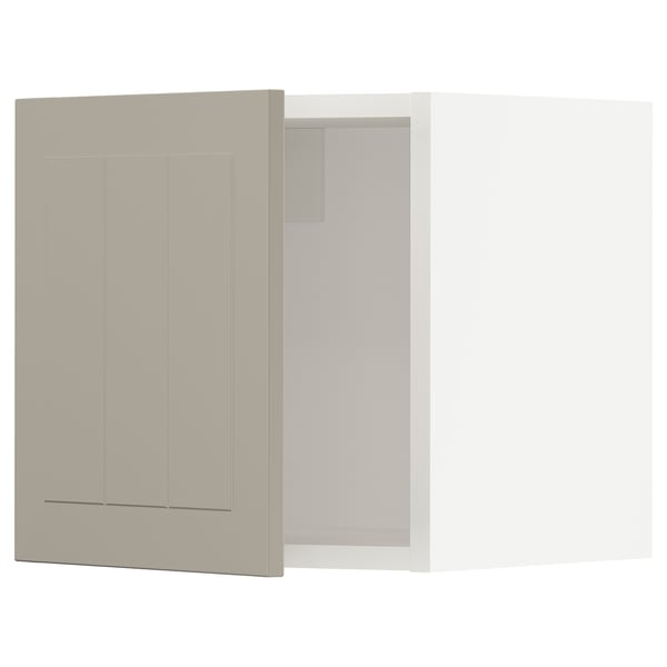 SEKTION Wall cabinet, white/Stensund beige, 15x15x15 "