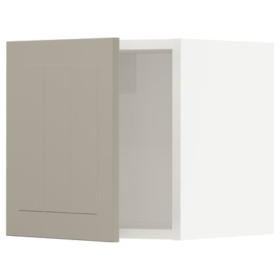 SEKTION Wall cabinet, white/Stensund beige, 15x15x15 "