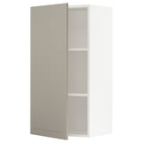 SEKTION Wall cabinet, white/Stensund beige, 21x15x40 "