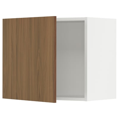 SEKTION Wall cabinet, white/Tistorp brown walnut effect, 24x15x20 "
