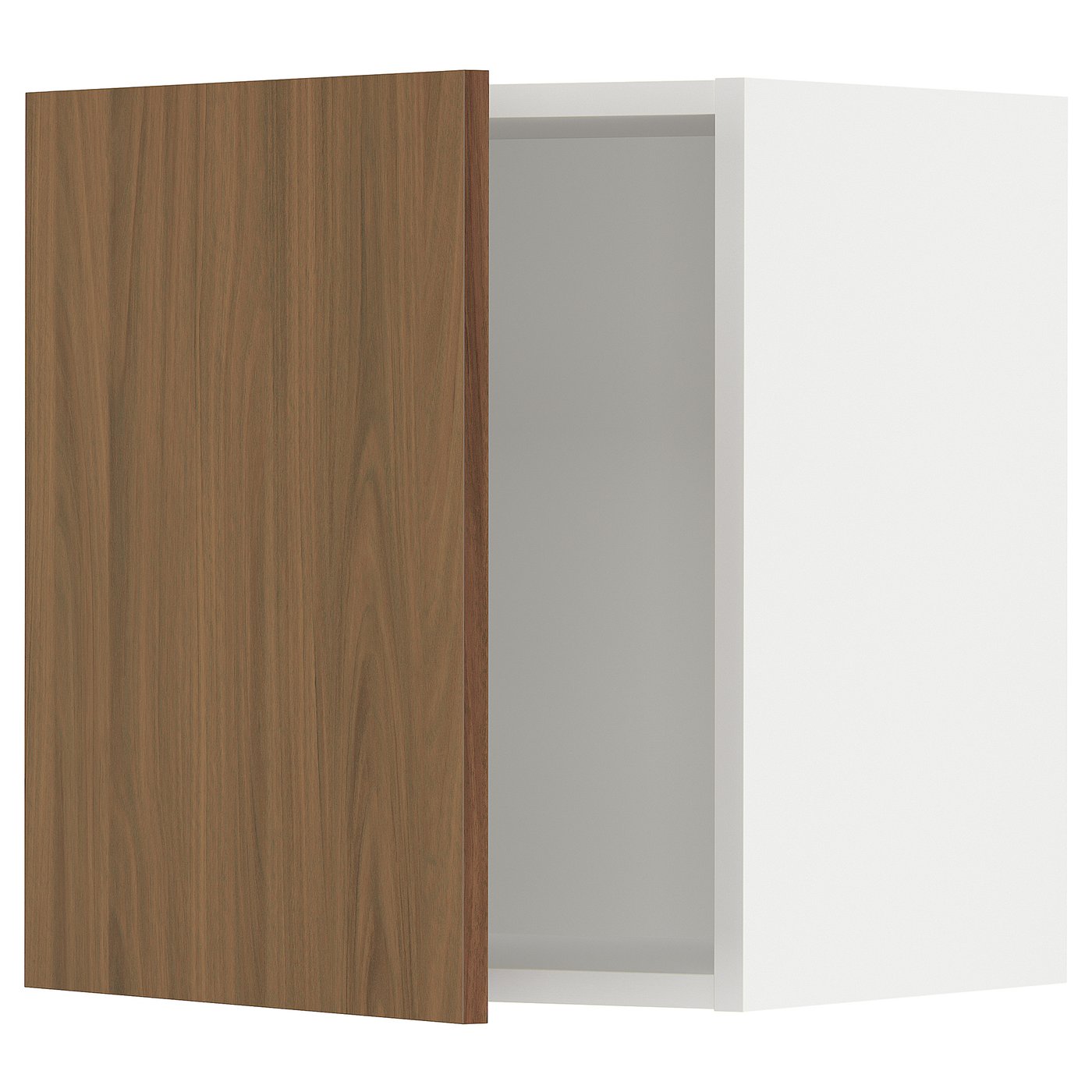 SEKTION wall cabinet, white/Tistorp brown walnut effect, 18x15x20