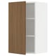 SEKTION Wall cabinet, white/Tistorp brown walnut effect, 18x15x30 "