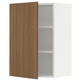 SEKTION Wall cabinet, white/Tistorp brown walnut effect, 21x15x30 "
