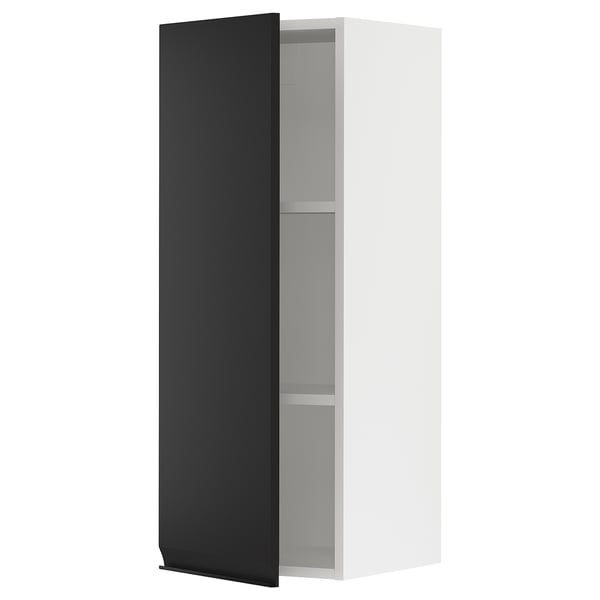 SEKTION Wall cabinet, white/Upplöv matte anthracite, 15x15x40 "