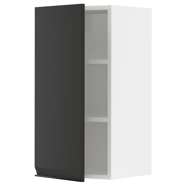 SEKTION Wall cabinet, white/Upplöv matte anthracite, 15x15x30 "