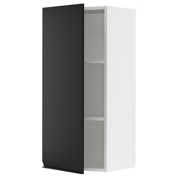 SEKTION Wall cabinet, white/Upplöv matte anthracite, 18x15x40 "