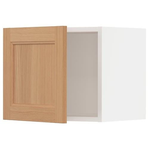 A wooden cabinet door, light brown in colour, rectangular in shape, with a simple flat-panel design. Its part of the SEKTION kitchen system.