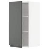 SEKTION Wall cabinet, white/Voxtorp dark gray, 15x15x30 "