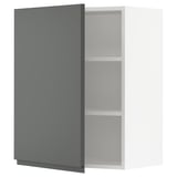 SEKTION Wall cabinet, white/Voxtorp dark gray, 24x15x30 "