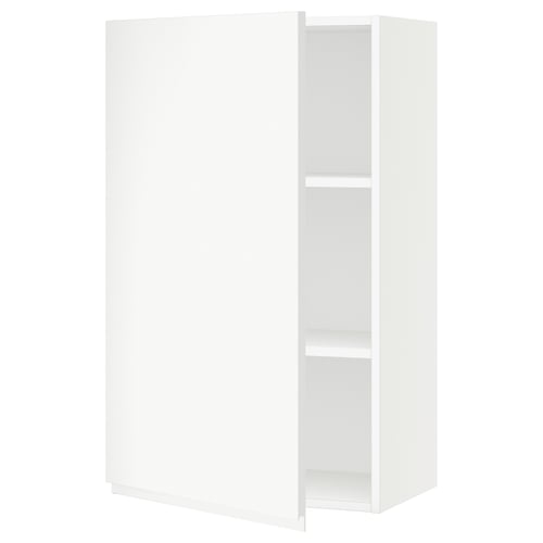 SEKTION white cabinet, modern, adjustable shelves, sleek design.