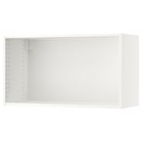 SEKTION: white kitchen wall cabinet, square shape, simple design, adjustable shelves.