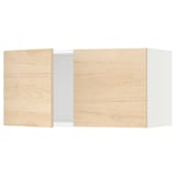 SEKTION Wall cabinet with 2 doors, white/Askersund light ash effect, 30x15x15 "