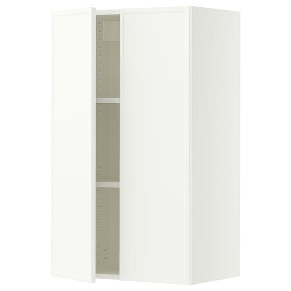 SEKTION Wall cabinet with 2 doors, white/Aspudden matte white, 24x15x40 "