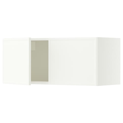 SEKTION Wall cabinet with 2 doors, white/Aspudden matte white, 36x15x15 "