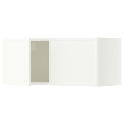 SEKTION Wall cabinet with 2 doors, white/Aspudden matte white, 36x15x15 "
