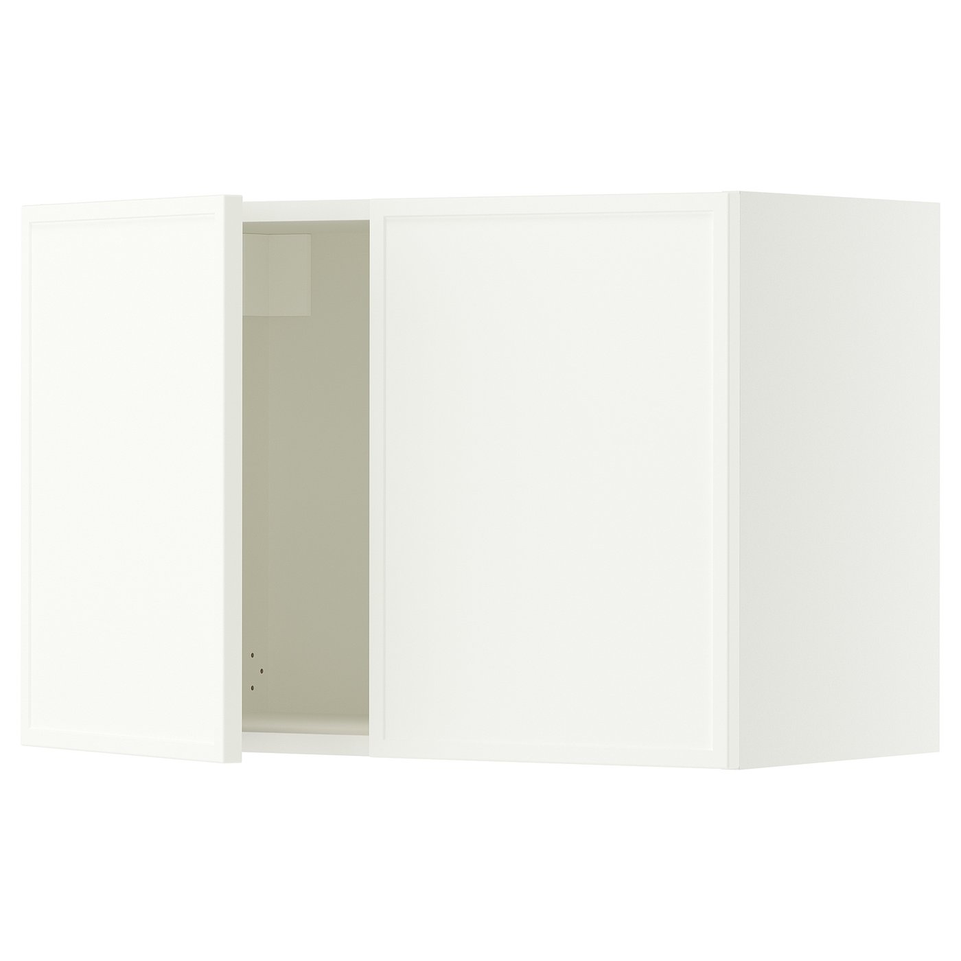 SEKTION wall cabinet with 2 doors, white/Aspudden matte white