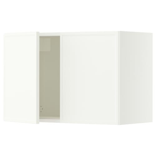 SEKTION Wall cabinet with 2 doors, white/Aspudden matte white, 30x15x20 "
