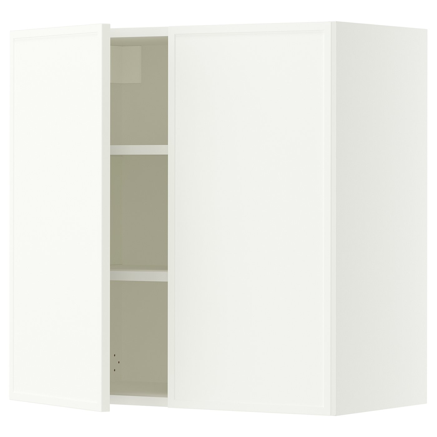 SEKTION Wall cabinet with 2 doors - white/Aspudden matte white - IKEA