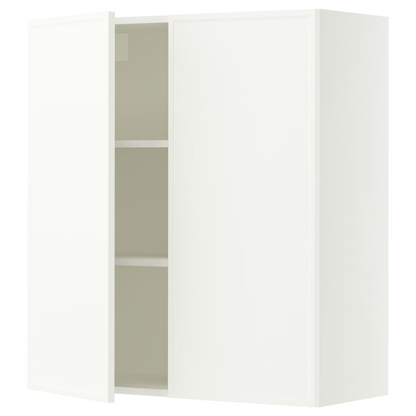 SEKTION Wall cabinet with 2 doors, white/Aspudden matte white, 36x15x40 "