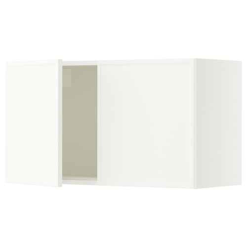 SEKTION Wall cabinet with 2 doors, white/Aspudden matte white, 36x15x20 "