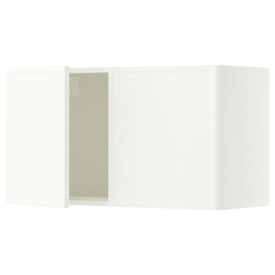 SEKTION Wall cabinet with 2 doors, white/Aspudden matte white, 36x15x20 "