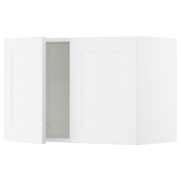 SEKTION Wall cabinet with 2 doors, white/Axstad matte white, 30x15x20 "
