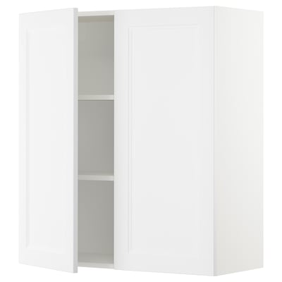 SEKTION Wall cabinet with 2 doors, white/Axstad matte white, 36x15x40 "