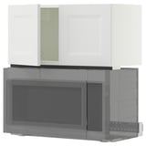 SEKTION Wall cabinet with 2 doors, white/Axstad matte white, 30x15x15 "