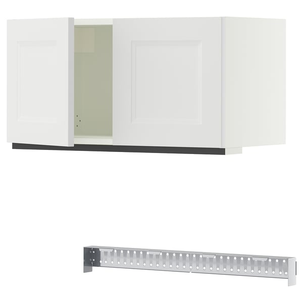 SEKTION Wall cabinet with 2 doors, white/Axstad matte white, 30x15x15 "