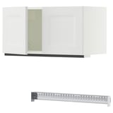 SEKTION Wall cabinet with 2 doors, white/Axstad matte white, 30x15x15 "