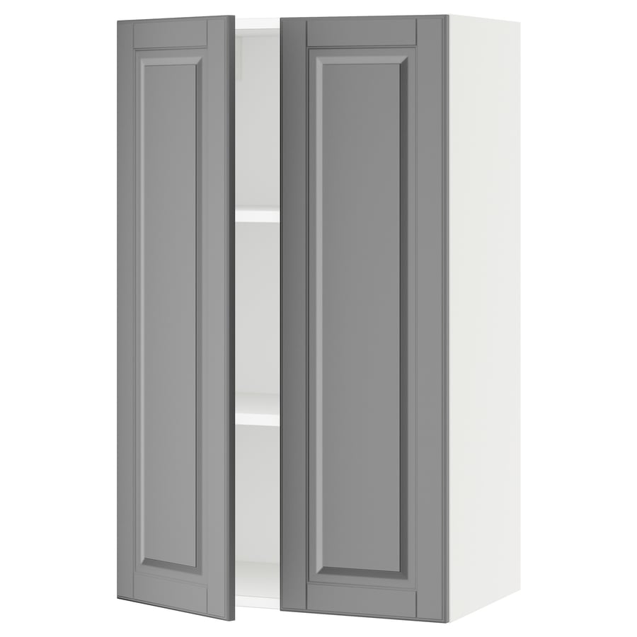 SEKTION wall with 2 doors, white/Bodbyn gray, 24x15x40" IKEA