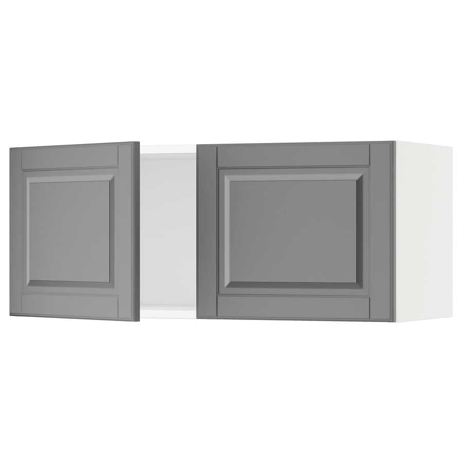 SEKTION wall with 2 doors, white/Bodbyn gray, 36x15x15" IKEA