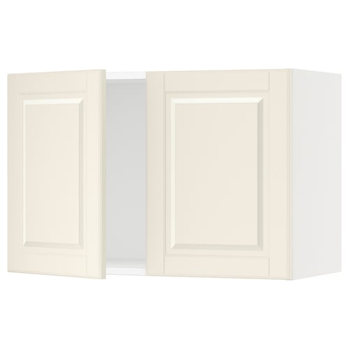 Ikea SEKTION off-white cabinet, rectangular with beveled doors, 25-year guarantee.