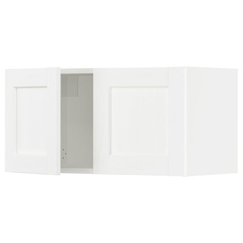 SEKTION white kitchen cabinet, sleek design, fiberboard & plastic, modern.