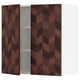 SEKTION Wall cabinet with 2 doors, white Hasslarp/brown patterned, 30x15x30 "