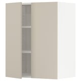 SEKTION Wall cabinet with 2 doors, white/Havstorp beige, 24x15x30 "