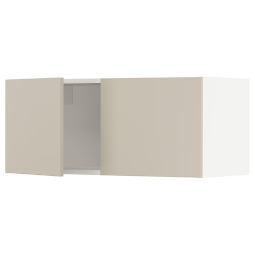 A beige SEKTION kitchen cabinet with a smooth, rectangular design and acrylic paint finish.