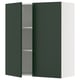 SEKTION Wall cabinet with 2 doors, white/Havstorp deep green, 36x15x40 "