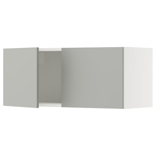 SEKTION kitchen cabinet in light grey with clean, modern design and sturdy construction.