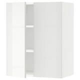 SEKTION Wall cabinet with 2 doors, white/Ringhult white, 24x15x30 "