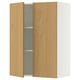 SEKTION Wall cabinet with 2 doors, white/Sinarp oak veneer, 30x15x40 "