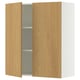 SEKTION Wall cabinet with 2 doors, white/Sinarp oak veneer, 36x15x40 "