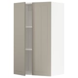 SEKTION Wall cabinet with 2 doors, white/Stensund beige, 24x15x40 "