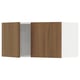 SEKTION Wall cabinet with 2 doors, white/Tistorp brown walnut effect, 30x15x15 "